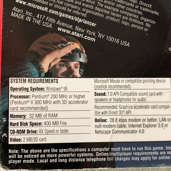 Atari StarLancer CD-Rom Game Star Lancer - Picture 5 of 8